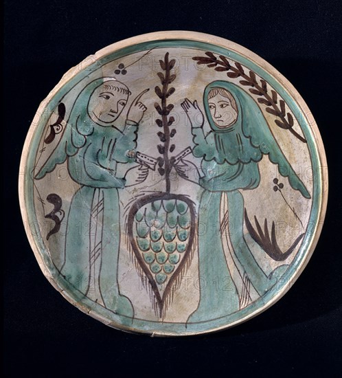 FRAILE Y MONJA - PLATO CERAMICA VERDE DE PATERNA
VALENCIA, MUSEO CERAMICA GONZALEZ MARTI
VALENCIA

This image is not downloadable. Contact us for the high res.