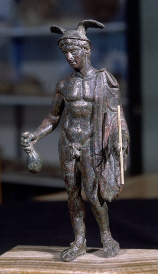MERCURIO-BRONCE ROMANO DE L'ALTER DE CHILCHES
BURRIANA, MUSEO MUNICIPAL
CASTELLON

This image is not downloadable. Contact us for the high res.