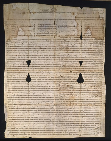 MACIO PEDRO
MANUSCRITO-PRIVILEGIO DEL VOTO DE SANTIAGO - S XII
SANTIAGO DE COMPOSTELA, BIBLIOTECA CATEDRAL
CORUÑA