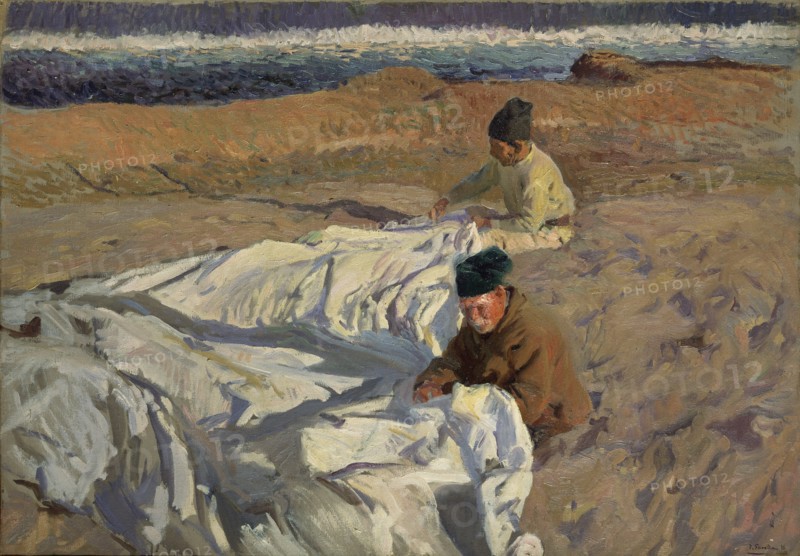 Sorolla, Réparation des voiles