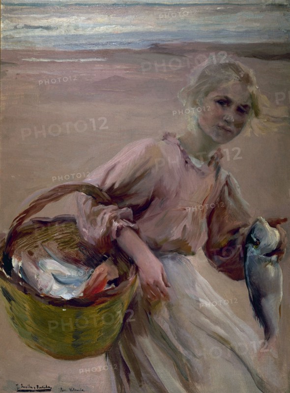 Sorolla, Girl with basket full of fish