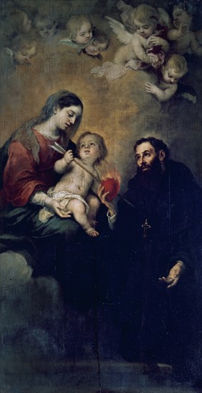 MURILLO BARTOLOME 1618/1682
VISION DE SAN AGUSTIN -
SEVILLA, MUSEO BELLAS ARTES - CONVENTO MERCEDARIAS CALZADAD
SEVILLA