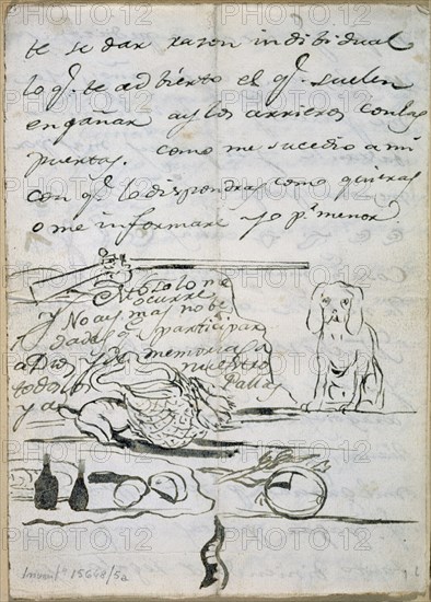 Goya, Autographed letter to Martin Zapater
