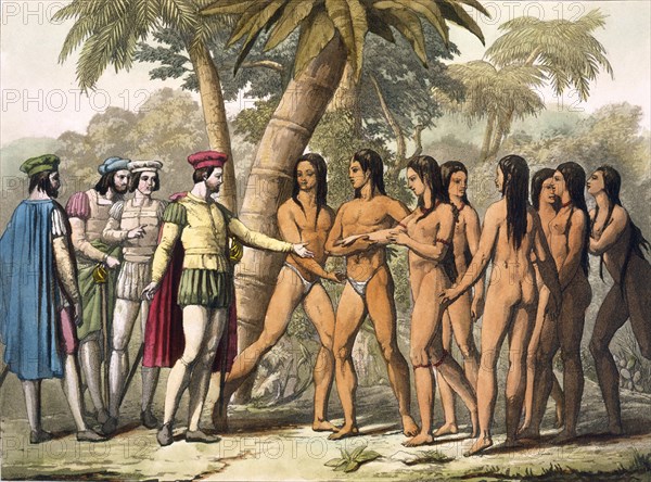 TIPOS Y COSTUMBRES-INDIOS DADOS A CORTES POR CACIQUE
MADRID, BIBLIOTECA NACIONAL B ARTES
MADRID

This image is not downloadable. Contact us for the high res.