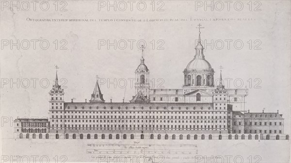 HERRERA JUAN DE 1530/97
MONASTERIO DEL ESCORIAL-FACHADA MERIDIONAL SEXTO DISEÑO-GRABADO POR PERRET S XVI

This image is not downloadable. Contact us for the high res.