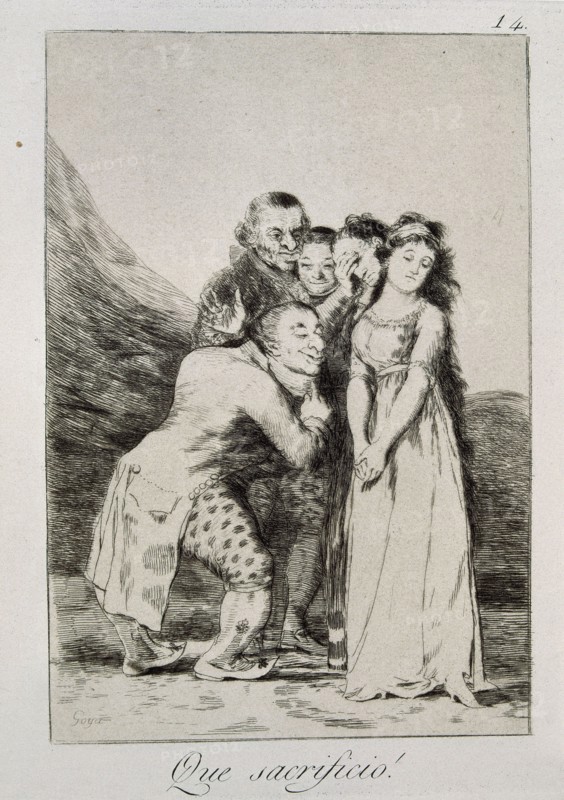 Goya, Caprice 14: Quel sacrifice!