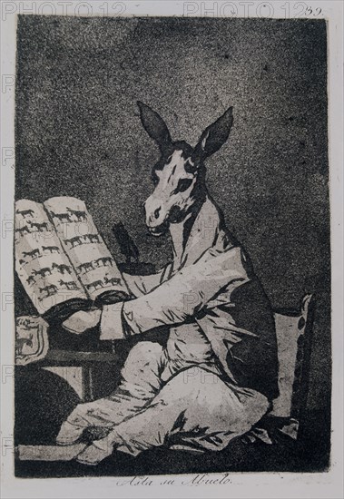 Goya, Capricho no. 39: And So Was His Grandfather