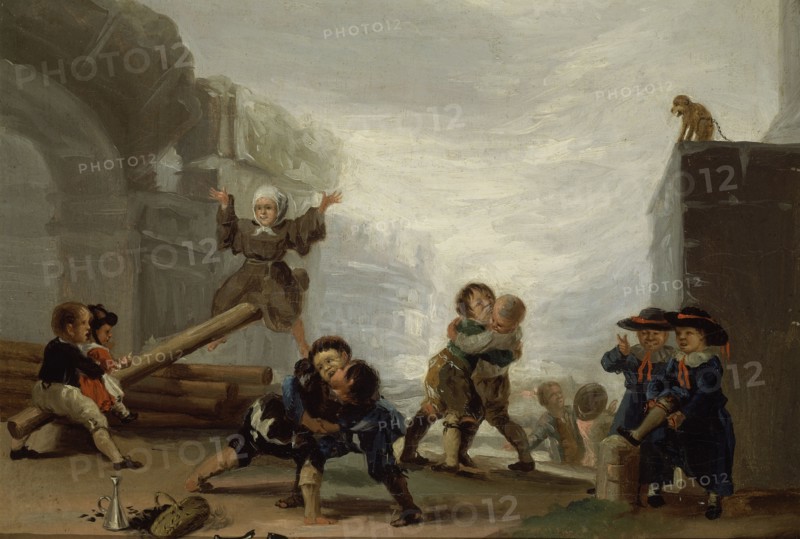 Goya, Children playing with a Seesaw
