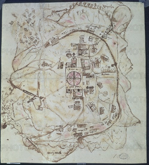 PLANO DE LAS MINAS DE ZIMAPAN EN 1579-MEXICO 13
SEVILLA, ARCHIVO INDIAS
SEVILLA

This image is not downloadable. Contact us for the high res.