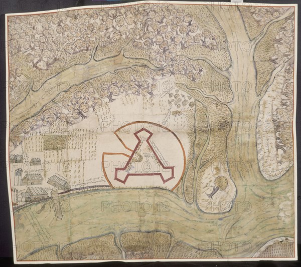 MAPA-PUEBLO Y FUERTE DE S AGUSTIN-FLORIDA-1595-
SEVILLA, ARCHIVO INDIAS
SEVILLA

This image is not downloadable. Contact us for the high res.