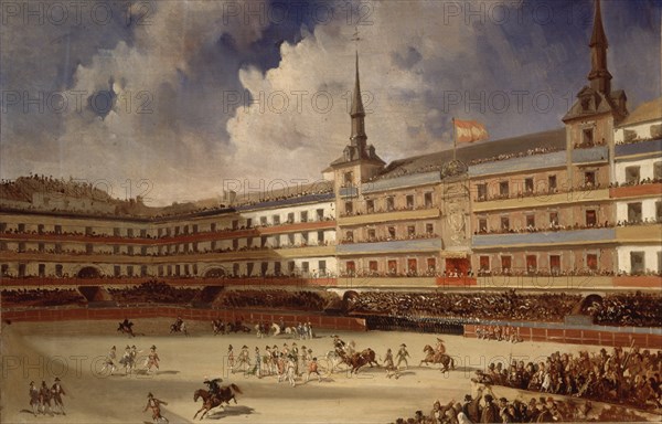 BLANCHARD PHARAMOND
CORRIDA TOROS EN P.MAYOR DE MADRID POR BODAS SS.MM.Y DQUES MONTPENSIER-1846
VILLAMANRIQUE, PALACIO DE ORLEANS
SEVILLA

This image is not downloadable. Contact us for the high res.