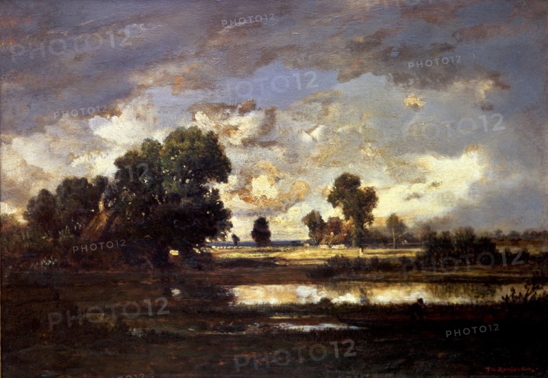 Rousseau, The Pond : Stormy Sky