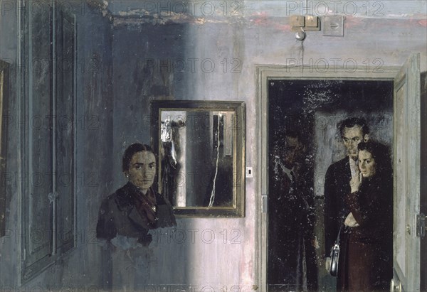 LOPEZ ANTONIO 1936/
FIGURAS DE UNA CASA - 1967 - OLEO/TABLA - 85x124
MADRID, FUNDACION JUAN MARCH COLECCIÓN
MADRID