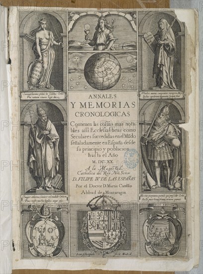 CARRILLO M
ANALES Y MEMORIAS CRONOLOGICAS A FELIPE IV-PORTADA-1570
MADRID, BIBLIOTECA NACIONAL RAROS
MADRID