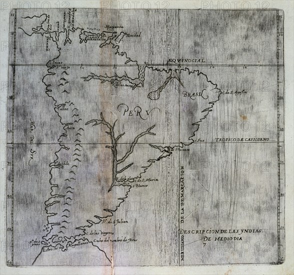 HERRERA Y TORDESILLAS ANTONIO 1549/1625
HISTORIA GENERAL DE LAS INDIAS-MAPA DE AMERICA
MADRID, BIBLIOTECA NACIONAL RAROS
MADRID

This image is not downloadable. Contact us for the high res.