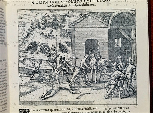 BRY THEODORE 1528-1598
GRANDES VIAJES-1590. AMERICA-PARTE 4-TRATAMIENTO DADO A LOS INDIOS-S XVI GRABADO FLAMENCO
MADRID, BIBLIOTECA NACIONAL RAROS
MADRID

This image is not downloadable. Contact us for the high res.