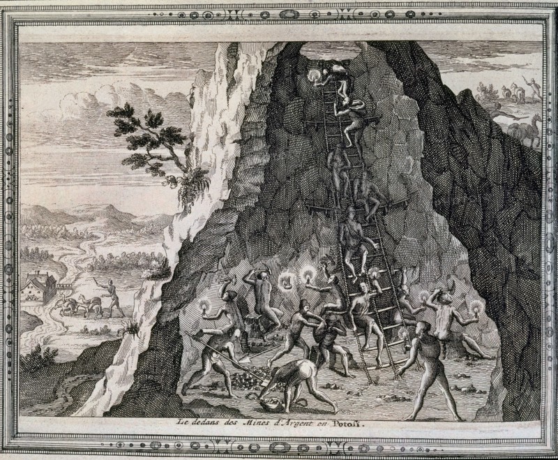 Bry, View inside the Potosi mines