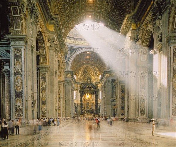 INTERIOR CON RAYO DE LUZ DESDE LA CUPULA
VATICANO, BASILICA DE SAN PEDRO
VATICANO

This image is not downloadable. Contact us for the high res.