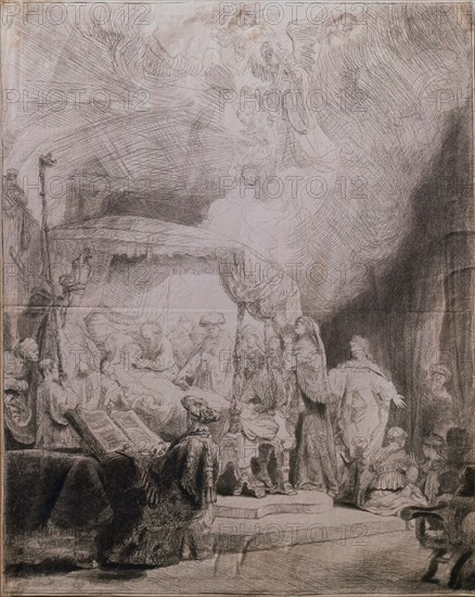 Harmenszoon Van Rijn Rembrandt, called Rembrandt (1606-1669)
MUERTE DE LA VIRGEN 1639- GRABADO EN COBRE- AGUAFUERTE- PAPEL 409x315 mm
MADRID, COLECCION DUQUES DE ALBA
MADRID

This image is not downloadable. Contact us for the high res.