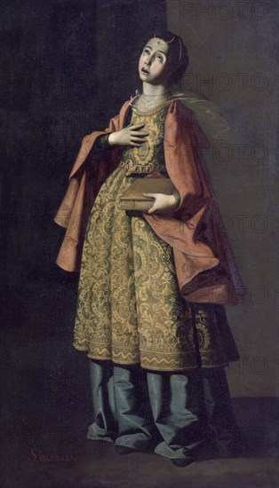 Zurbaran, Sainte Barbara - patronne de l'artillerie