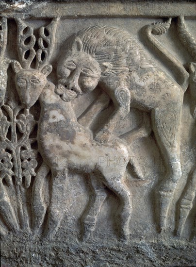 DET - PILA DE BADIS -  MARMOL PROCEDENTE DEL PALACIO DE MEDINA AZAHARA - S X
GRANADA, MUSEO HISPANO-MUSULMAN
GRANADA

This image is not downloadable. Contact us for the high res.