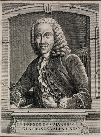 GREGORIO MAYANS 1699-1781- ILUSTRADO VALENCIANO ABOGADO  FILOSOFO  Y BIBLIOTECARIO
MADRID, BIBLIOTECA NACIONAL B ARTES
MADRID

This image is not downloadable. Contact us for the high res.