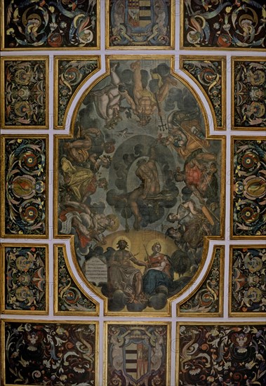 PACHECO FRANCISCO 1564/1644
SALON-PINTURAS DEL TECHO "APOTEOSIS DE HERCULES"-DIOSES DE LA MITOLOGIA
SEVILLA, PALACIO PILATOS
SEVILLA