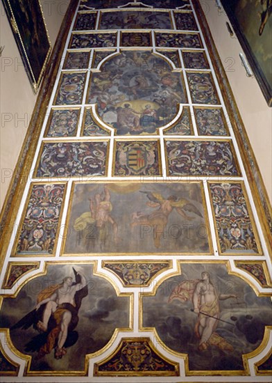 PACHECO FRANCISCO 1564/1644
SALON-PINTURAS DEL TECHO-ALEGORIAS
SEVILLA, PALACIO PILATOS
SEVILLA