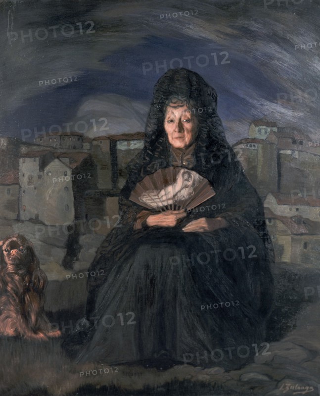 Ignacio Zuloaga (1870-1945)     DOÃëA ROSITA GUTIERREZ - 1915 - OLEO/LIENZO - 166,5x140 cm.
