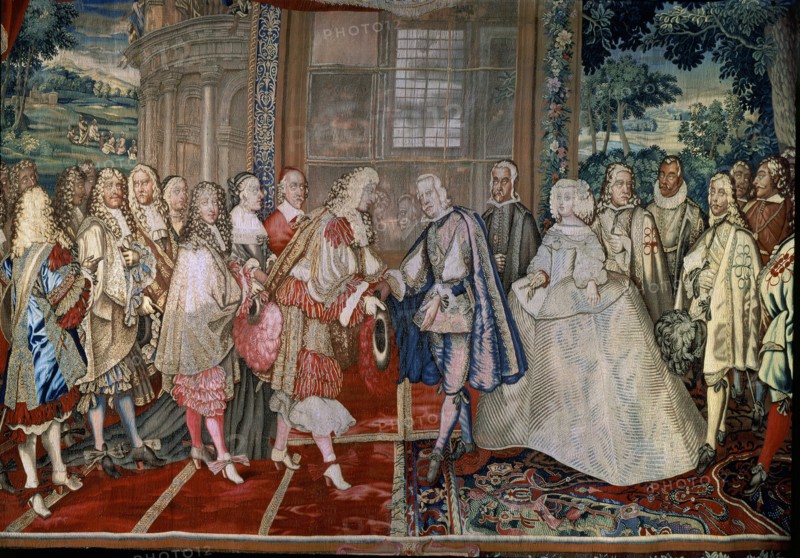 Meeting between Philip IV and Louis XIV in the Pheasants Island