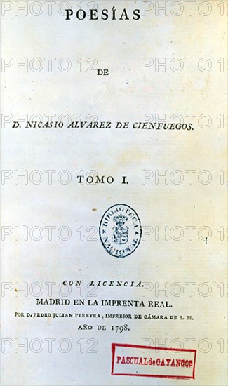 ALVAREZ
POESIAS-TOMO I-MADRID 1798
MADRID, BIBLIOTECA NACIONAL PISOS
MADRID

This image is not downloadable. Contact us for the high res.