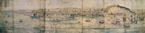 WYNGAERDE ANTON VAN DEN ?/1571
MALAGA-DIBUJO AGUADA-1564-243/256X1080MM
OXFORD, ASHMOLEAN MUSEUM
INGLATERRA
