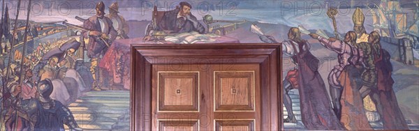 MAEZTU
SALON DE SESIONES-PINTURAS
PAMPLONA, DIPUTACION FORAL
NAVARRA