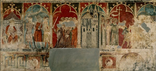 ARTAJONA ROQUE DE
FRESCOS 1340-FRANCESES PIDEN AL REY TRASLADO CUERPO DEL STO A TOLOSA-PROC S SATURNINO ARTAJONA
PAMPLONA, MUSEO DE NAVARRA
NAVARRA