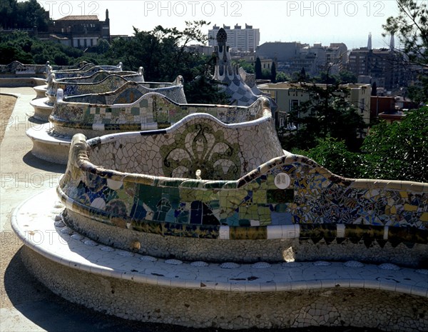 JUJOL J Mª Y GAUDI A
GRAN PLAZA-LADO DEL BANCO SERPENTEANTE
BARCELONA, PARQUE GÜELL
BARCELONA

This image is not downloadable. Contact us for the high res.