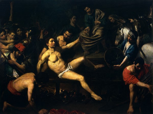BOULOGNE JUAN VALENTIN DE1591/1634
MARTIRIO DE SAN LORENZO  S XVII  L 1,95X2,61  NP2346
MADRID, MUSEO DEL PRADO-PINTURA
MADRID

This image is not downloadable. Contact us for the high res.