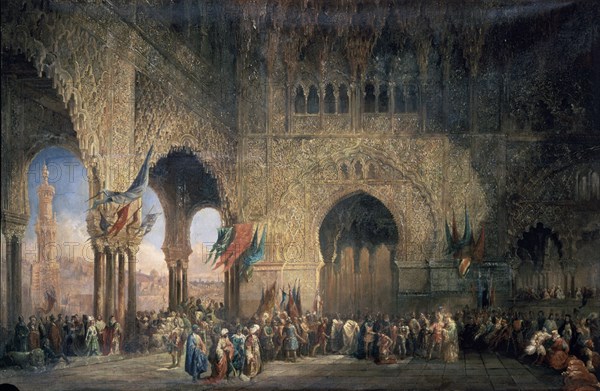 PEREZ VILLAAMIL JENARO 1807/54
EL JURAMENTO DE ALVAR FAÑEZ DE MINAYA-   1847  o/l -1,46 x 2,23 m- PINTURA ORIENTALISTA- ROMANTICISM
SEVILLA, REALES ALCAZARES
SEVILLA

This image is not downloadable. Contact us for the high res.