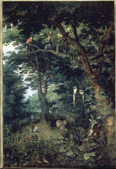 Jan Bruegel, dit de Velours1568/1625
EL PARAISO TERRENAL-59X41
Madrid, musée du Prado-PINTURA
Madrid
