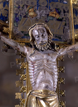 CRUZ DE LOS ESMALTES S XIV-DET DE JEUS CRUCIFICADO
GERONA, CATEDRAL-MUSEO
GERONA
