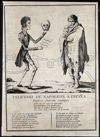 CARICATURA S XIX - FELICIDAD DE NAPOLEON A ESPAÑA
MADRID, MUSEO MUNICIPAL
MADRID
