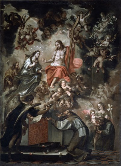 GARCIA REINOSO
RETABLO-DET PINTURA-VISION DE MONJE
CABRA, IGLESIA DE LOS ESCOLAPIOS
CORDOBA