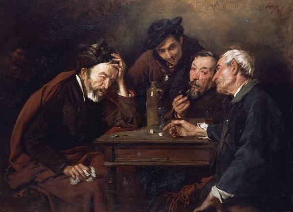GOMEZ POLO SIMO1845/80
LOS JUGADORES DE DADOS-76X102 CM
BARCELONA, MUSEO DE ARTE MODERNO
BARCELONA