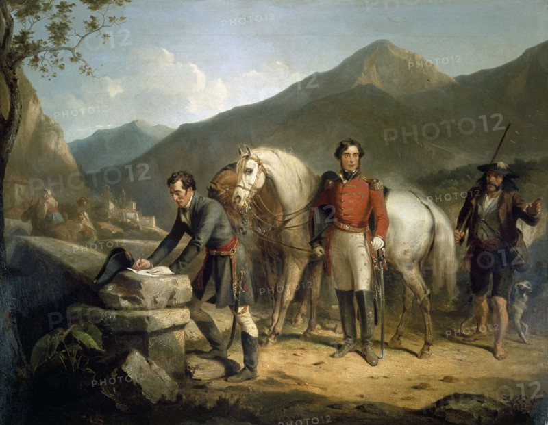 Barker, Wellington et Somerset au pont de Sorauren