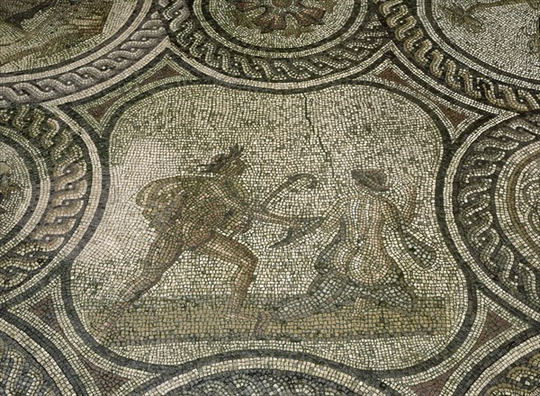 MOSAICO ROMANO-DETALLE DE ZEUS Y ANTIOPE
SEVILLA, CASA CONDESA LEBRIJA
SEVILLA

This image is not downloadable. Contact us for the high res.