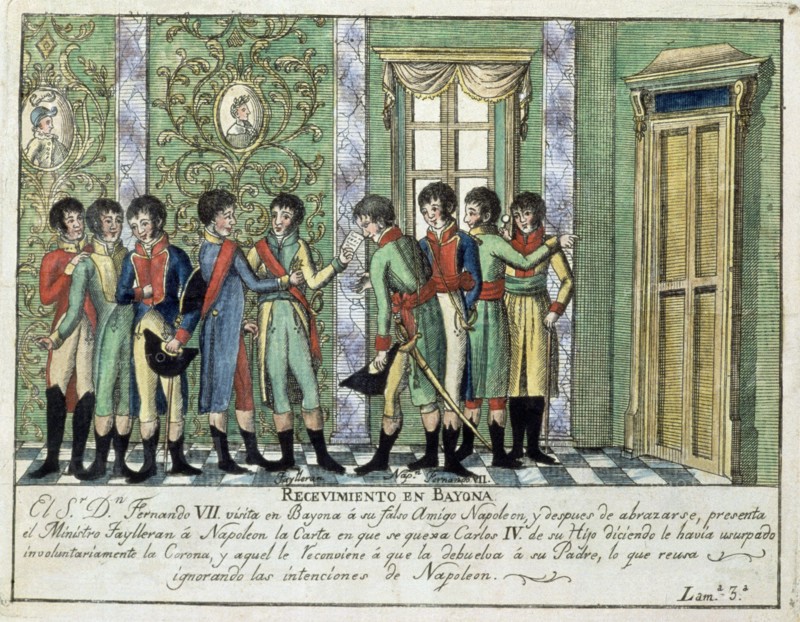 Recontre entre Ferdinand VII d'Espagne et Napoléon à Bayonne, 1808