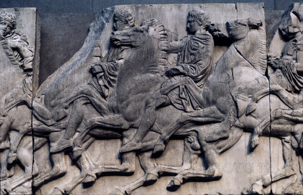 FIDIAS 490/430 AC
FRISO DEL PARTENON-JINETES Y CABALLOS
LONDRES, BRITISH MUSEUM
INGLATERRA

This image is not downloadable. Contact us for the high res.