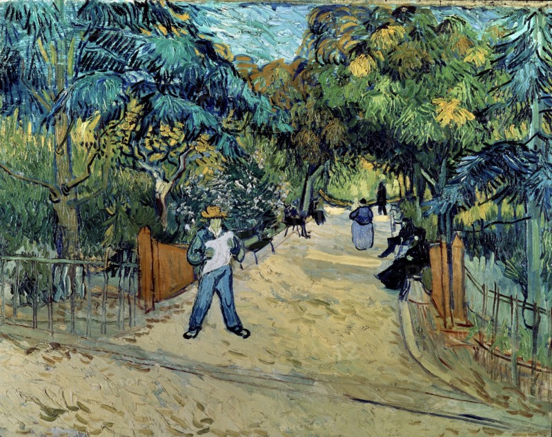 Van Gogh, L'entrée du jardin public à Arles