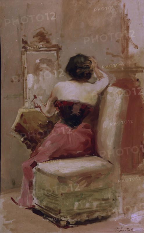 Sorolla, Woman combing her hair