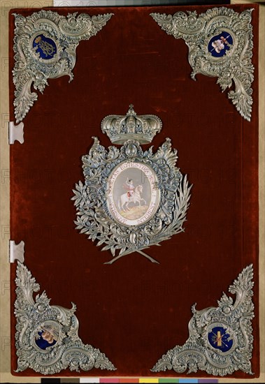 ALBUN REAL MAESTRANZA DE SEVILLA-TAPA CON RELIEVES METAL
MADRID, PALACIO REAL-BIBLIOTECA
MADRID

This image is not downloadable. Contact us for the high res.
