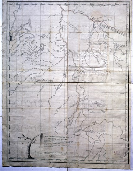 RIBERA LAZARO
DESCRIPCION GEOGRAFICA DE LA PROVINCIA DE MOXOS-1792
MADRID, ARCHIVO HISTORICO NACIONAL
MADRID

This image is not downloadable. Contact us for the high res.